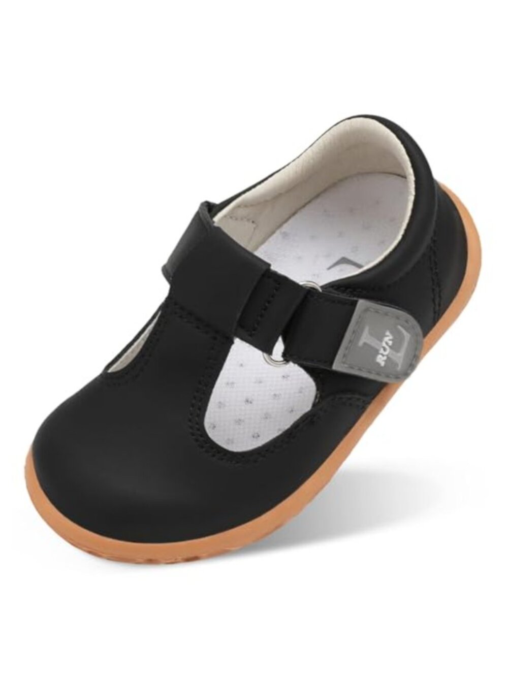 Toddler Little Girls Mary Jane Flats Faux Leather Non-Slip Dress Shoes Hook Loop